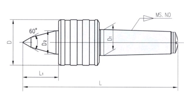 Центр вращающийся с ЧПУ нормальной точности D413B (рис.1)