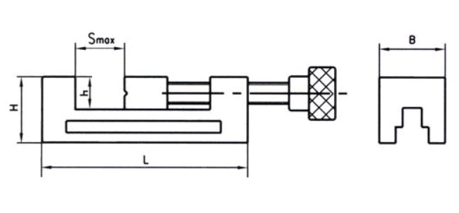 Тиски станочные лекальные высокоточные QGG50 (рис.1)