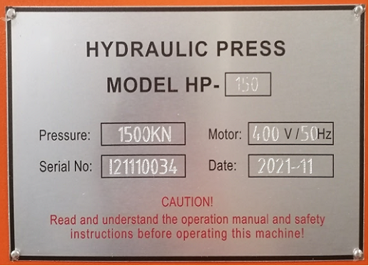 Пресс гидравлический Stalex HP-150 (рис.10)