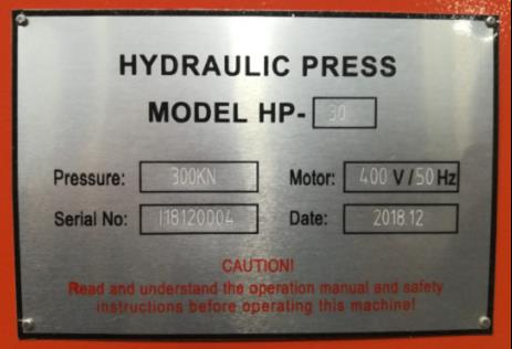 Пресс гидравлический Stalex HP-30 (рис.10)