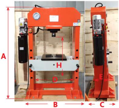 Пресс гидравлический Stalex HP-80 (рис.2)