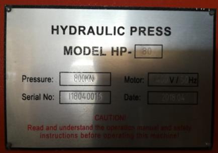 Пресс гидравлический Stalex HP-80 (рис.10)