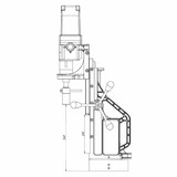 Магнитный сверлильный станок MBSR 100 миниатюра №2